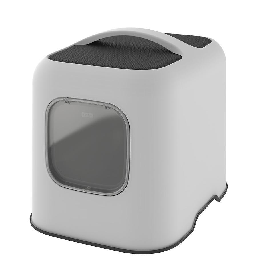 Rotho BIALA, Kat, Hætteklædt kattebakke, Hvid, Plast, 395 mm, 510 mm