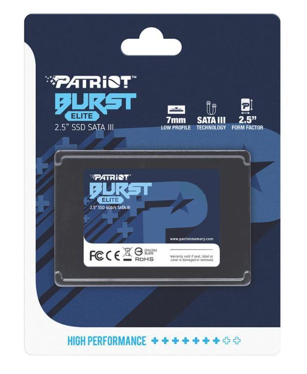SSD 2,5" Patriot Burst Elite 480 GB SATA III billede