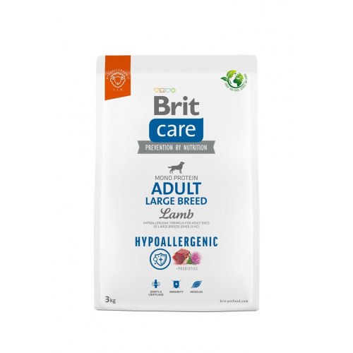 Hundefoder Brit Care Hypoallergenic Adult Large Breed Lam 3 kg
