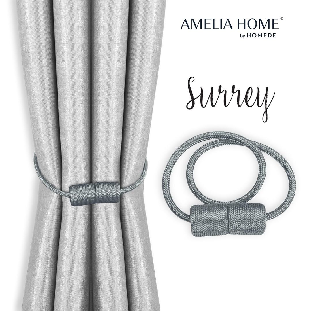 Gardinholdere med magnet - Amelia Home Surrey, grå (2 stk.)