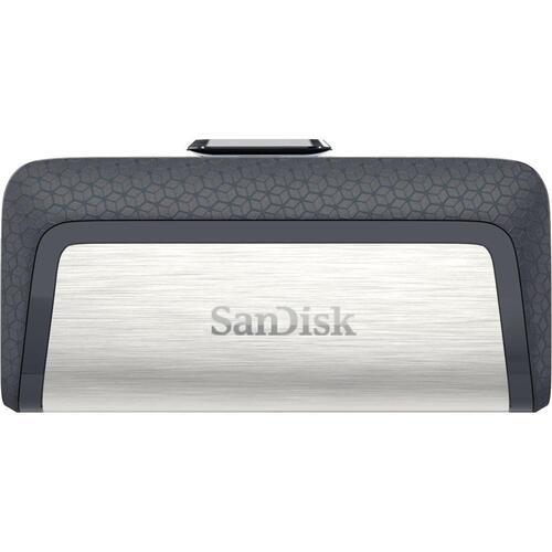 USB stik SanDisk Ultra Dual Drive USB-C/USB-A 64 GB, 3.2 Gen 1 – sort/sølv