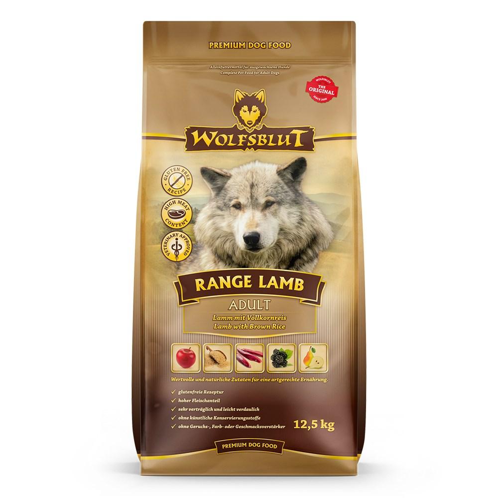 Hundefoder tørfoder WOLFSBLUT Range Lamb med ris – 12,5 kg