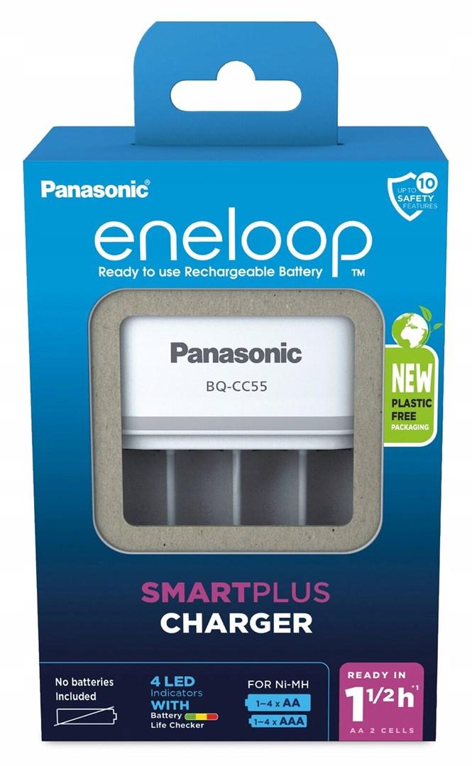 Batterioplader Panasonic Eneloop Smartplus BQ-CC55 billede