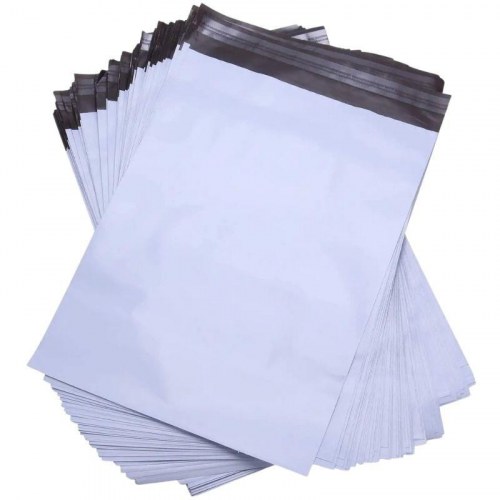 Forsendelsesposer BESTPAK hvid/sort 430×600 mm, 50 µm - 100 stk.