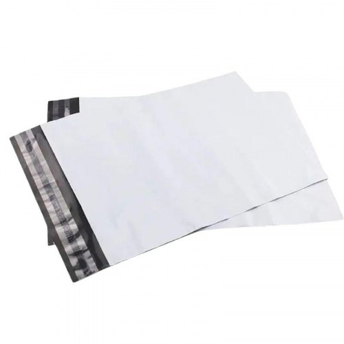 Forsendelsesposer BESTPAK hvid/sort 430×600 mm, 50 µm - 100 stk.