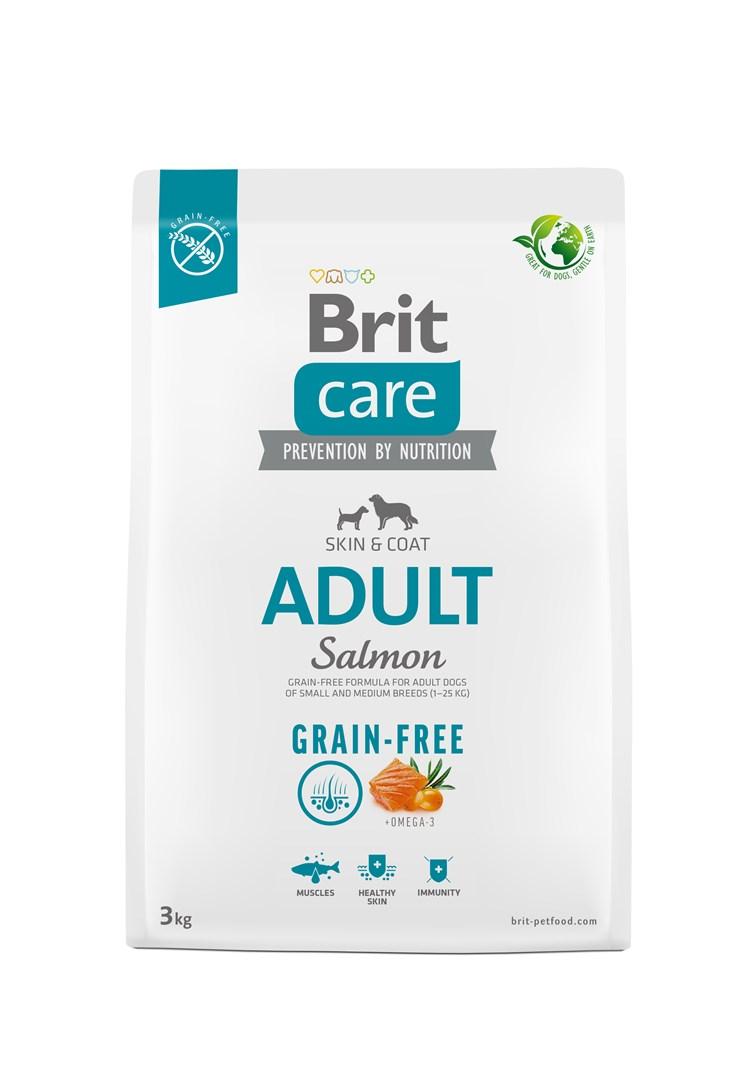 Hundefoder tørfoder Brit Care Grain-Free Adult Laks – 3 kg