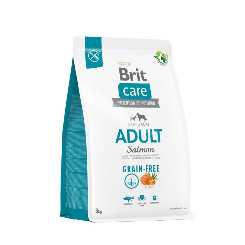 Hundefoder tørfoder Brit Care Grain-Free Adult Laks – 3 kg