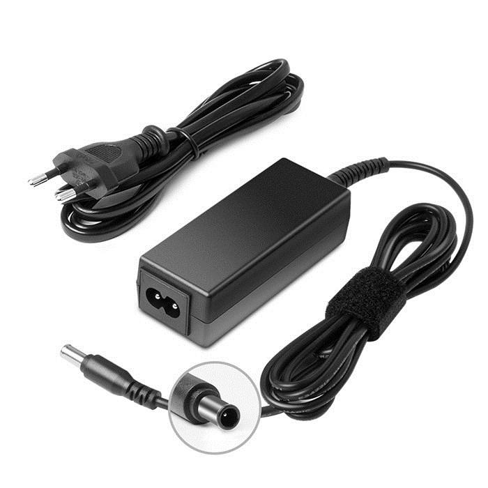 Strømforsyning til skærm 40 W – Qoltec 19 V 2,1 A (6,5 × 4,4 mm) + netkabel billede