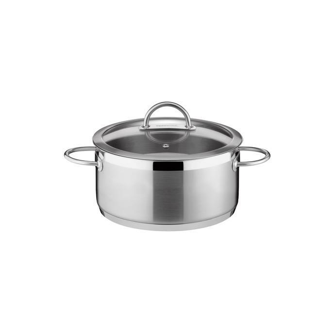 Gryde med låg 1,5 l - Tescoma Vision, sølv