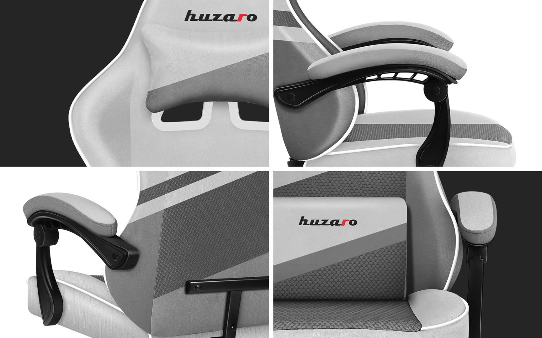 Gamerstol Huzaro Force 4.4 - White Mesh