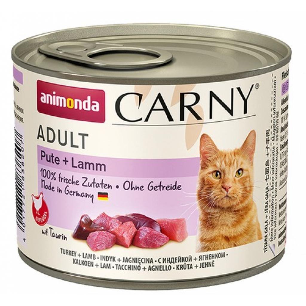 Vådfoder til kat – Animonda Carny Adult kalkun & lam 200 g