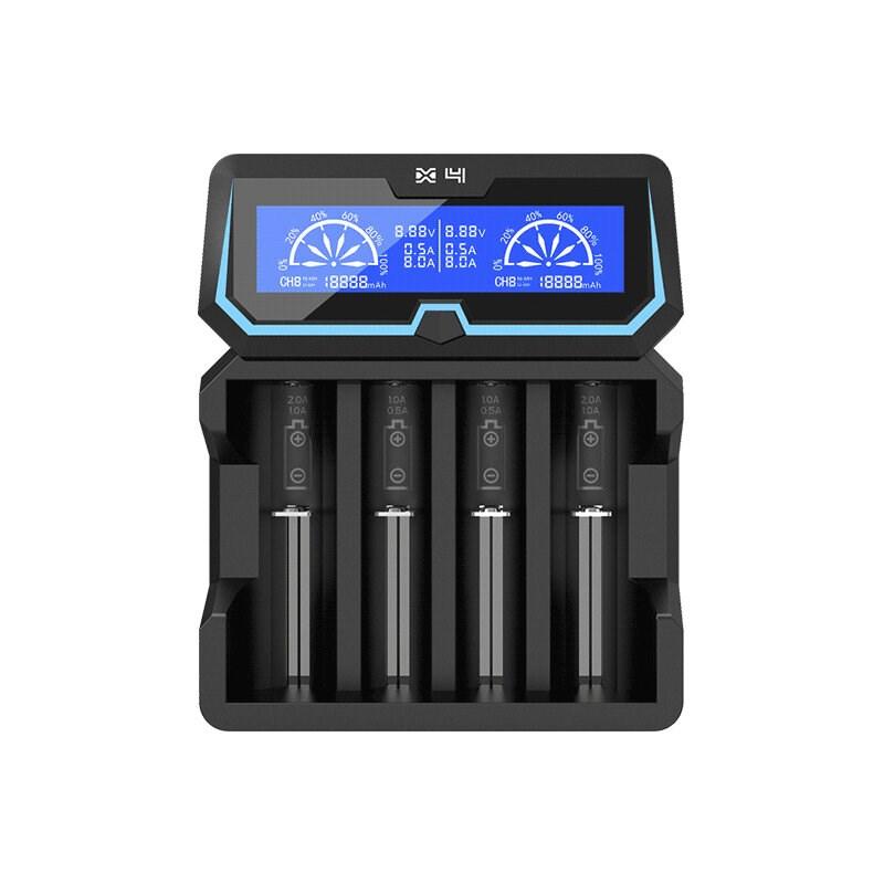 Batterioplader XTAR X4 til Li‑ion 18650 (4 spor)