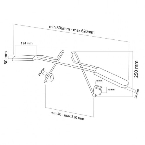 Bøjle til bilsæde nakkestøtte – Maclean MC-870, sort