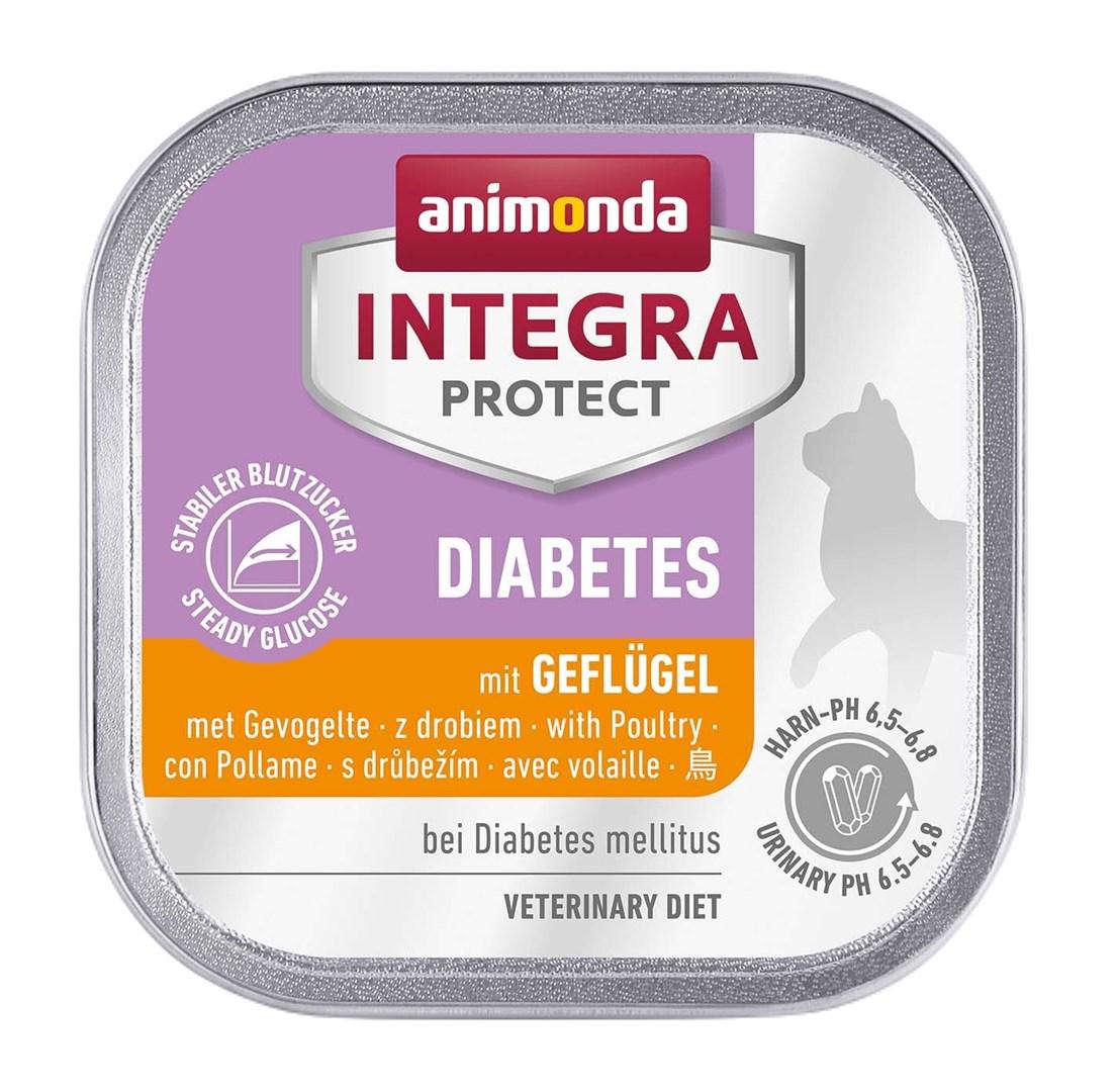 Vådfoder til kat – animonda Integra Protect Diabetes, fjerkræ, 100 g