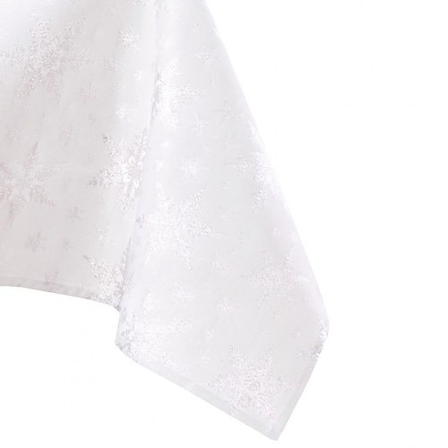 Juledug AmeliaHome White Christmas – hvid/sølv, 140 × 400 cm