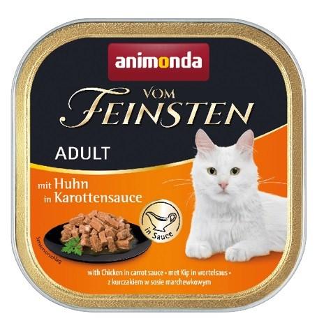 Vådfoder til kat - Animonda Vom Feinsten Adult, kylling i gulerodssauce, 100 g