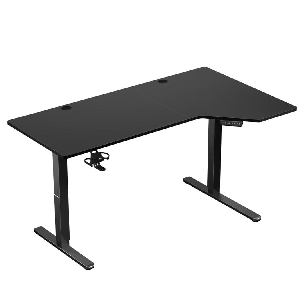 Hæve-/sænkebord gaming – Huzaro Hero 9.1, sort L-form