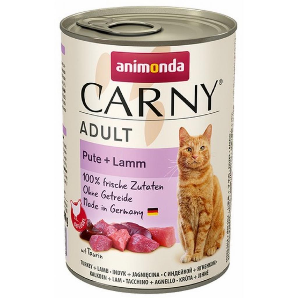 Vådfoder til kat – Animonda Carny Adult kalkun med lam 400 g