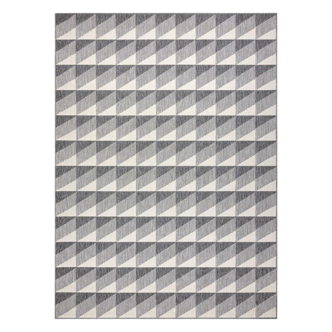 Gulvtæppe - Hakano Wink Rhombus, grå, 80×150 cm