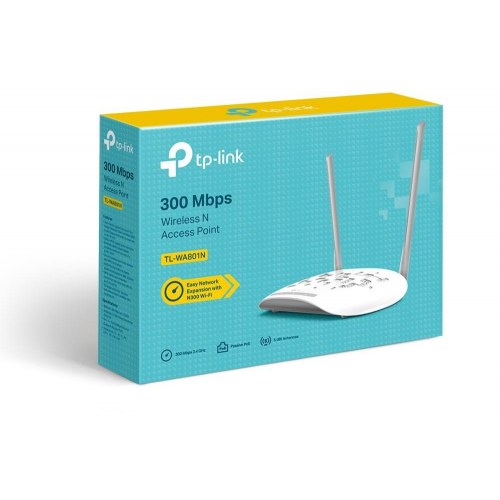 WiFi access point TP-Link TL-WA801N 300 Mbit/s – hvid med PoE