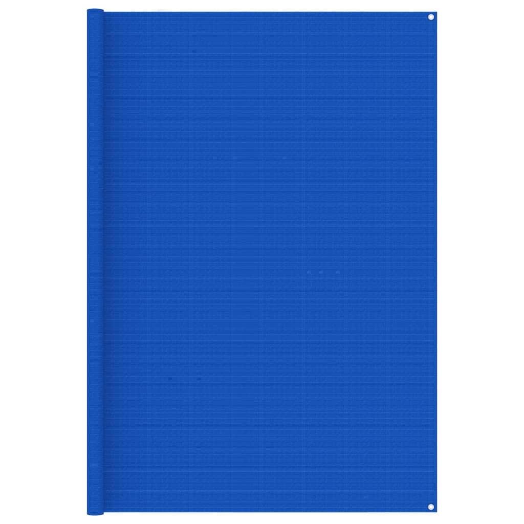 Telttæppe 250x350 cm blå
