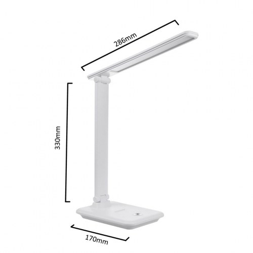 LED bordlampe Maclean – dæmpbar, justerbar, 9 W, IP20, 3000K/4500K/6500K (hvid)