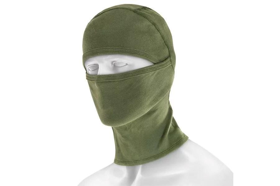 Balaclava i thermoaktivt stof - Polandex NINJA, grøn (One Size)