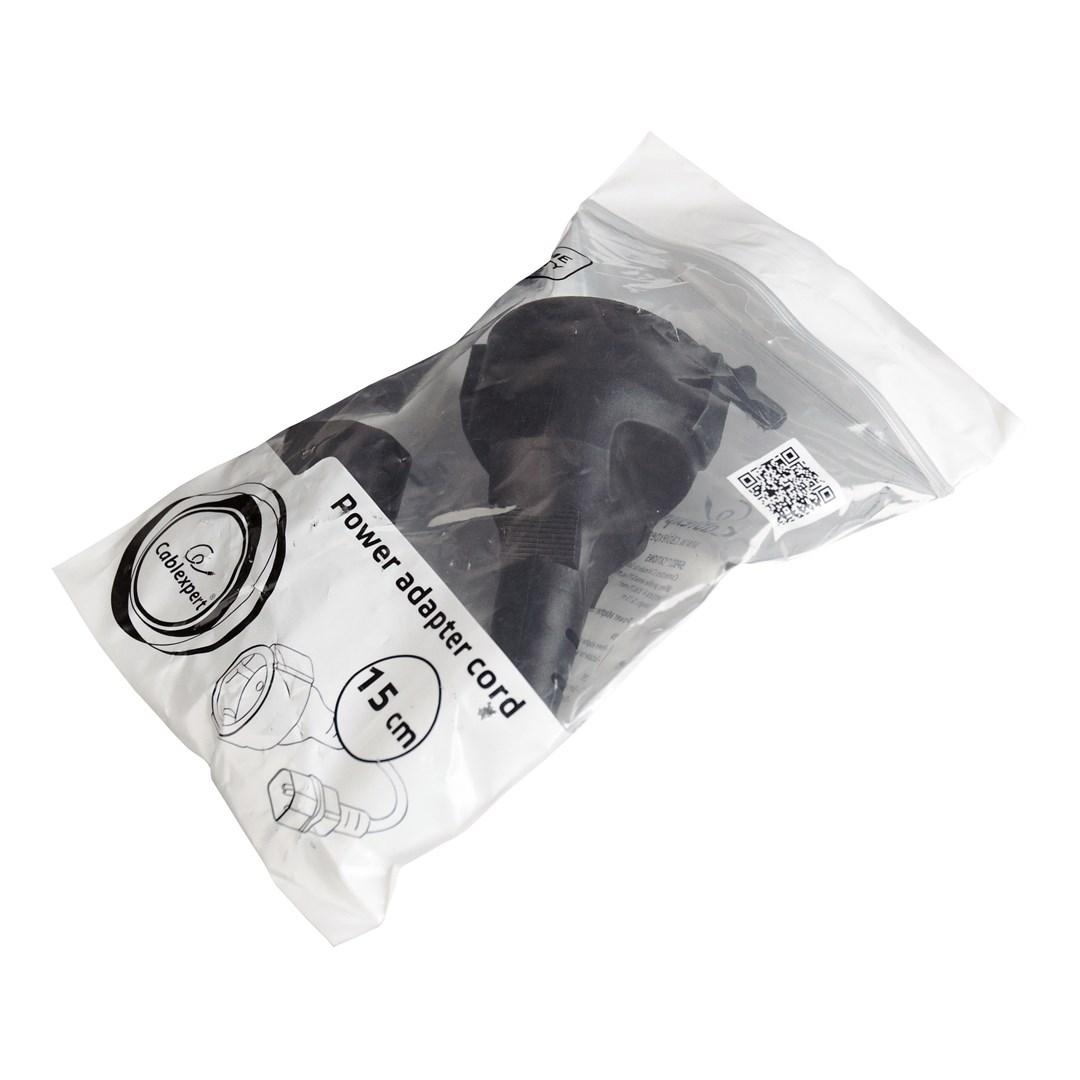 Strømadapter-kabel Gembird IEC320 C14 til Schuko hun – 15 cm