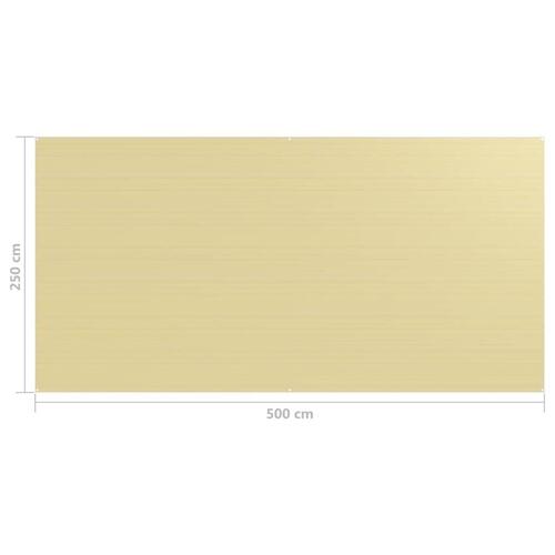 Telttæppe 250x500 cm beige