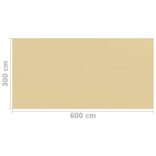 Telttæppe 300x600 cm beige