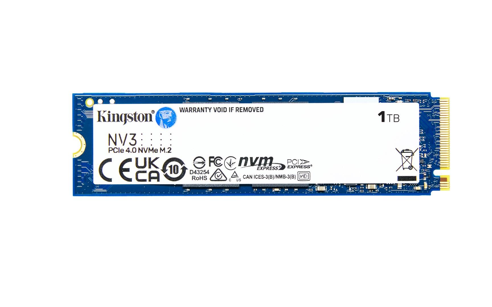 SSD M.2 NVMe Kingston NV3 1 TB (PCIe 4.0, 2280)