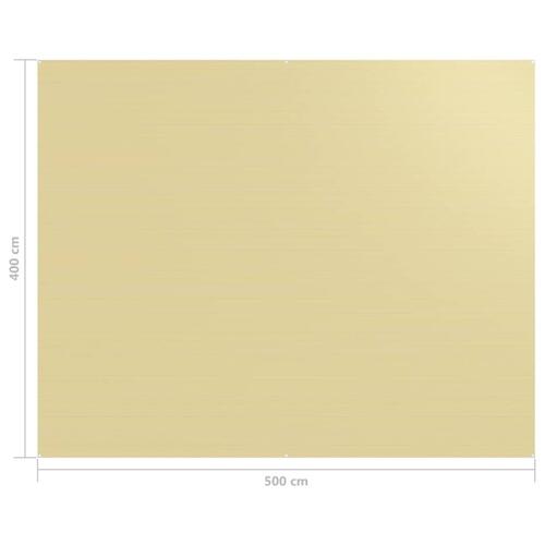 Telttæppe 400x500 cm beige