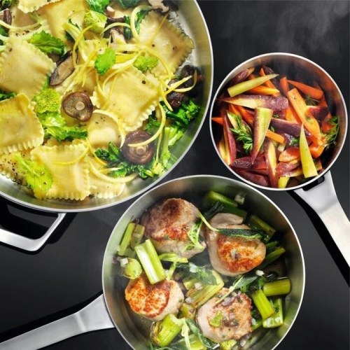 Induktionskogeplade 80 cm – Electrolux EIV835, sort, 5 zoner