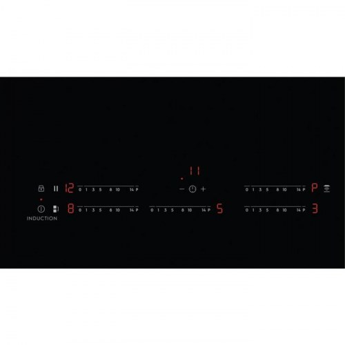 Induktionskogeplade 80 cm – Electrolux EIV835, sort, 5 zoner