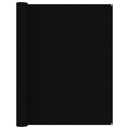 Telttæppe 250x500 cm sort