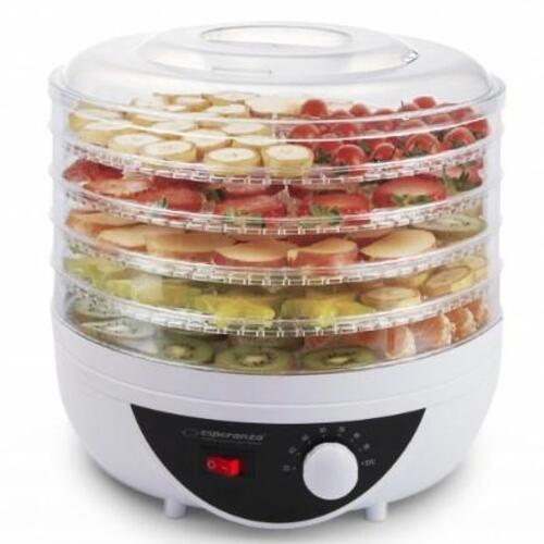 Maddehydrator – Esperanza EKD002, 250 W, hvid/translucent