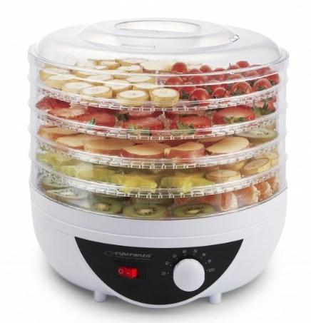 Maddehydrator – Esperanza EKD002, 250 W, hvid/translucent