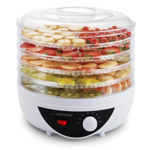 Maddehydrator – Esperanza EKD002, 250 W, hvid/translucent