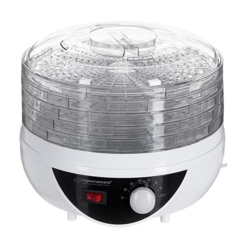 Maddehydrator – Esperanza EKD002, 250 W, hvid/translucent