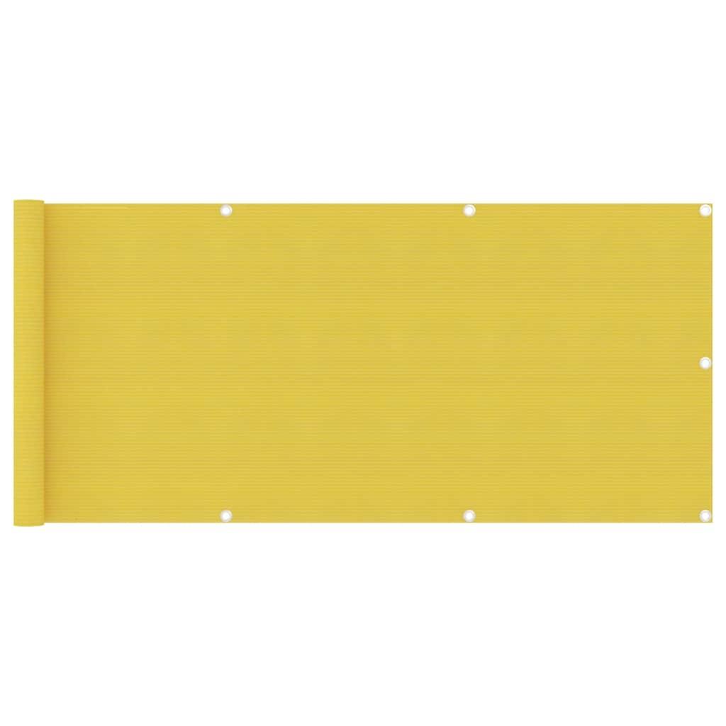 Altanafskærmning 75x400 cm HDPE gul