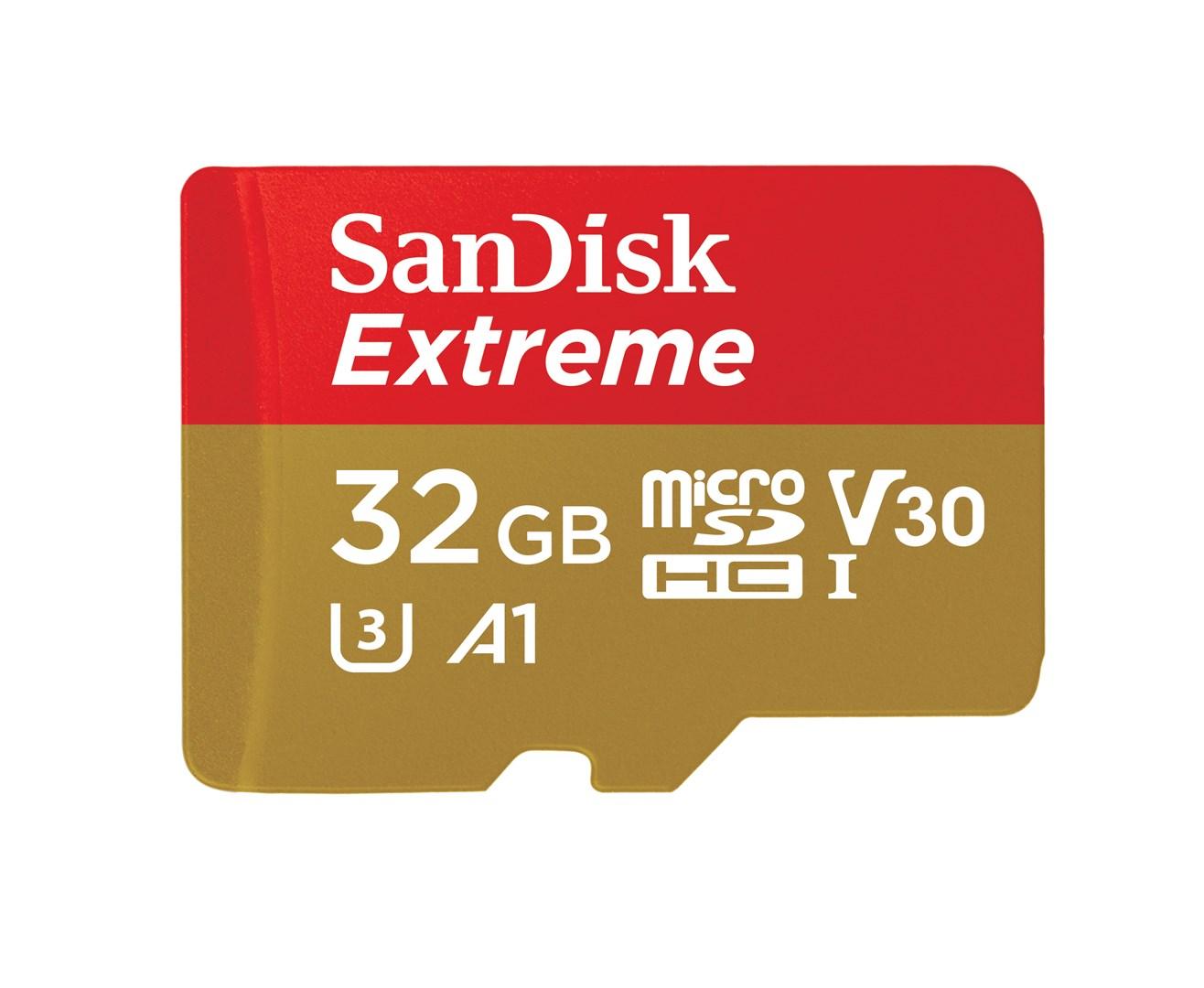 Hukommelseskort microSDHC 32 GB – SanDisk Extreme UHS-I U3 V30 A1