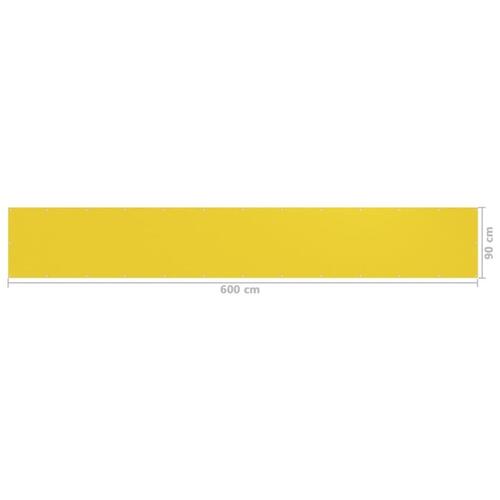 Altanafskærmning 90x600 cm HDPE gul