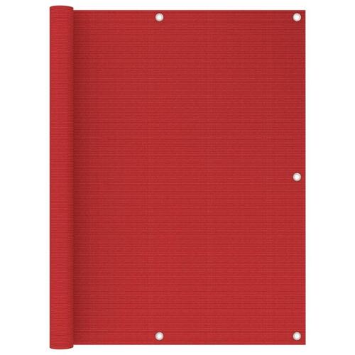 Altanafskærmning 120x500 cm HDPE rød