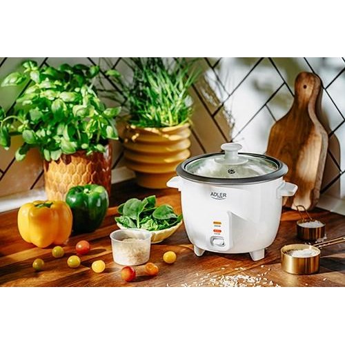 Riskoger Adler AD 6418 – 0,6 l, 300 W, hvid