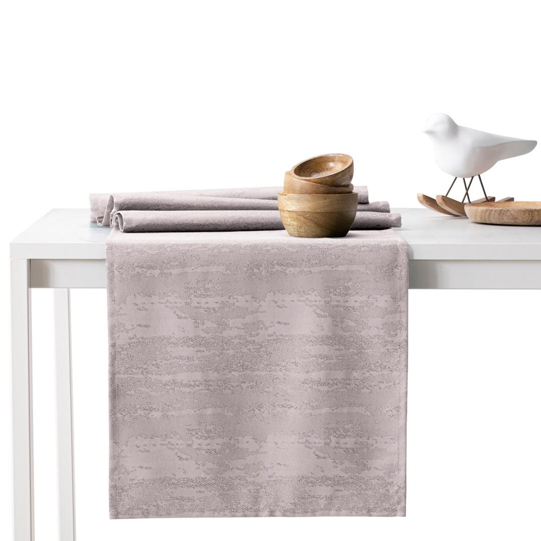 Dug 140x280 cm - AmeliaHome Vesta, pudderlyserød, præget