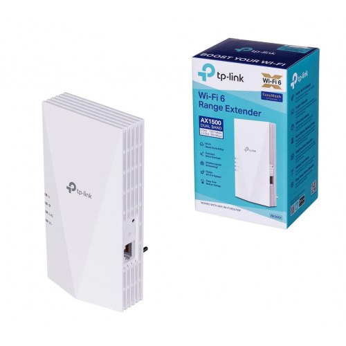 Wi-Fi forstærker TP-Link RE500X – dual-band AX1500, hvid