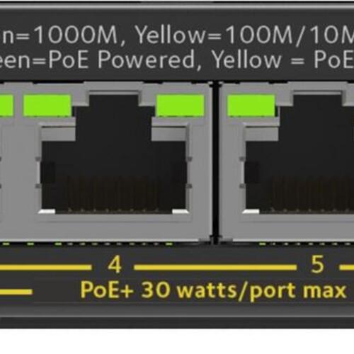 Netværksswitch NETGEAR 8-port Gigabit PoE+ (GS308EP) Managed L2/L3 – sort