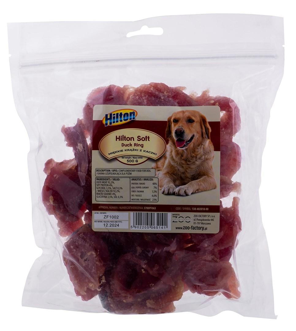 Hundegodbidder – Hilton Soft ande-ringe 500 g