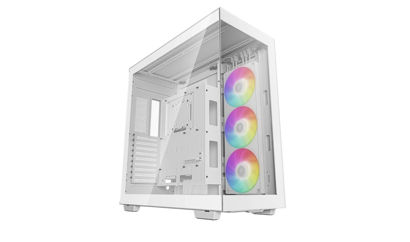PC kabinet DeepCool CH780 WH - Full Tower, hvid med hærdet glas billede