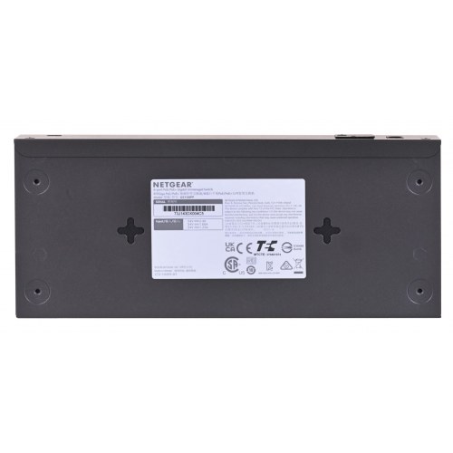 Netværksswitch NETGEAR GS108PP – 8-port Gigabit PoE+ (uadministreret) – sort